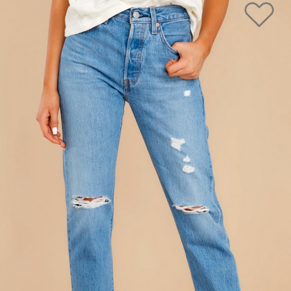 Levi 501® Original Fit Jeans Distressed Size W29